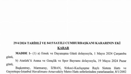 1 Mayıs ve 19 Mayıs’ta 3 büyükşehirde toplu ulaşım ücretsiz