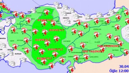 Meteorolojiden kuvvetli yağış uyarısı