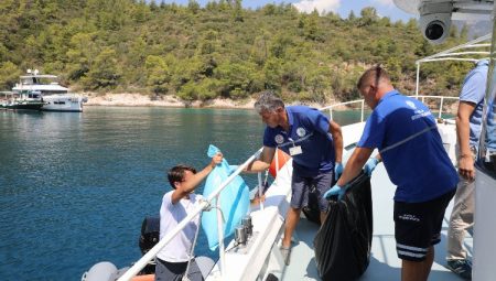 Muğla’da atık alım tekneleri sezona hazır