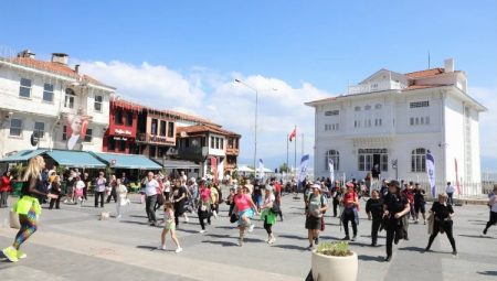 Bursa’da doğaseverlerden ‘Rota Myrleia’da zumbalı tur