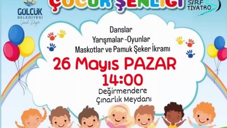 Gölcük Belediyesi Çocuk Şenliği pazar günü Çınarlık Meydanı’nda