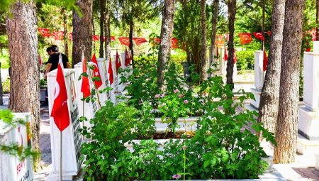 Malatya’da şehitlerin kabirleri çiçeklerle bezendi