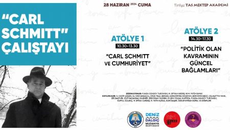 Tirilye Taş Mektep, Carl Schmıtt Çalıştayı’na ev sahipliği yapacak