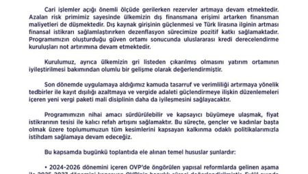 2025-2027 dönemi OVP’nin hazırlık süreci görüşüldü
