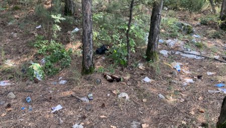 Kestel’in Saitabat Şelalesi yolu, alkoliklere mesken oldu