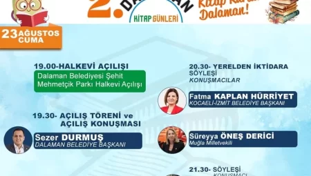 Başkan Hürriyet, Dalaman Belediyesi Kitap Günleri’nin konuğu olacak