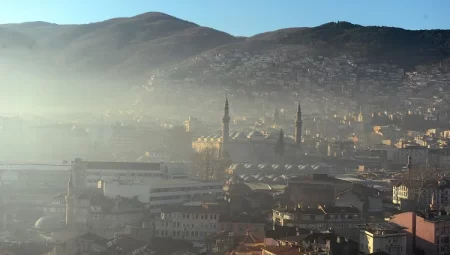 Bursa Nilüfer’de hava kirliliği alarm veriyor