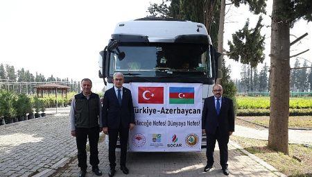 100 bin fidan kardeş ülke için yola çıktı