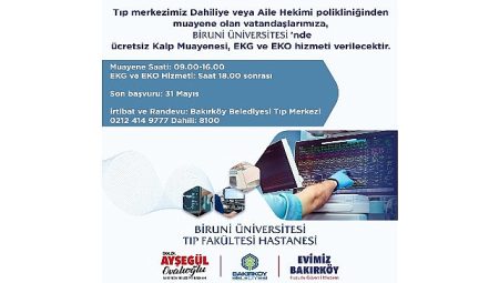 Bakırköy Belediyesinden Fiyatsız Kalp Sıhhati Taraması