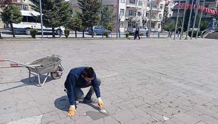 Belediye takımları iş başında