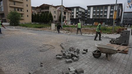 Dumlupınar Mahallesi’nde Parke Çalışmaları Devam Ediyor