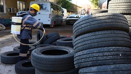 Havaların ısınmasıyla birlikte ilaçlama çalışmaları sürat kazandı