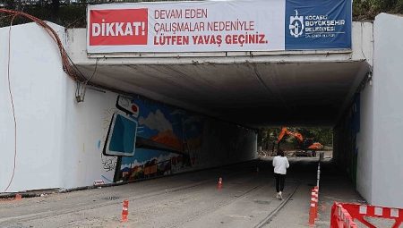 TEM Otoyolu alt geçidine estetik dokunuş