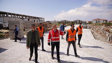 Yol üretim çalışmaları hızlandırıldı