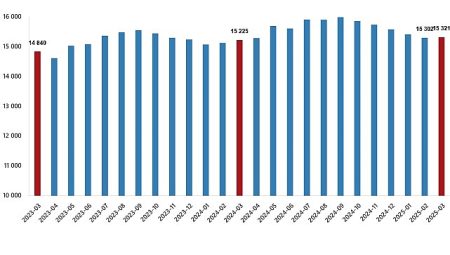 Fiyatlı Çalışan İstatistikleri, Mart 2025