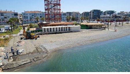 Güzelbahçe’de tekneler için çekek yeri yapıldı