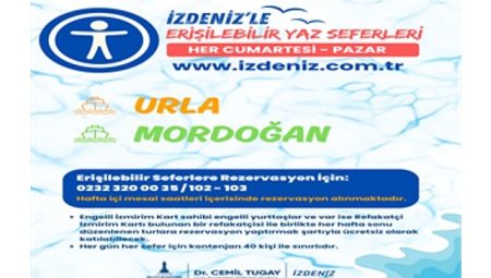 İZDENİZ’in Yaz Seferleri ile istikamet Urla ve Mordoğan