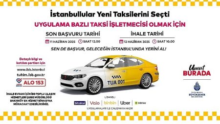 ‘Uygulama Bazlı Taksi Taşımacılığı’ Hayata Geçiriliyor
