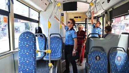 Büyükşehir grupları halk otobüslerinde klima kontrollerini sürdürüyor