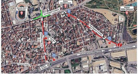 Gebze’de yeni trafik deveran planı hayata geçiyor