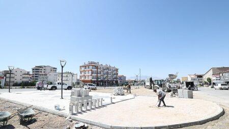 GİM Toptancılar Sitesi yanındaki bölge yenileniyor