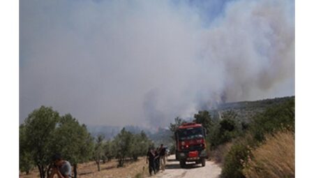 İzmir İtfaiyesi Çeşme Ildır için teyakkuza geçti