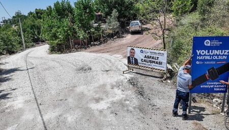 Serik Haskızılören Mahallesi yeni yoluna kavuştu
