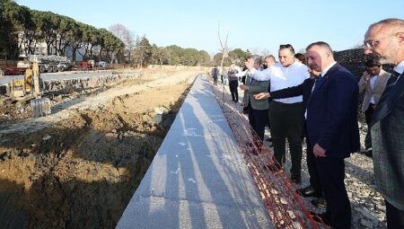 Tünel segmentleri İzmit’teki ana üretim alanına geldi