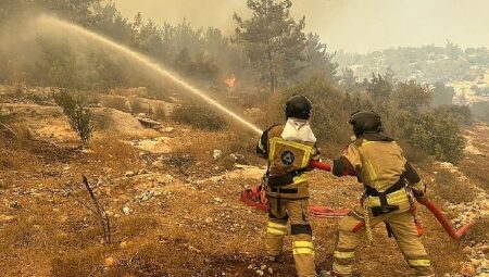 Akkuyu NGS itfaiye ünitesi, yangın söndürme çalışmalarına takviye verdi
