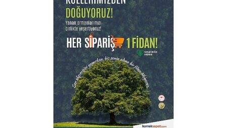 Her sipariş bir fidan oluyor