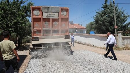 İçeriçumra’da 35 Kilometrelik Yolun Asfalt Çalışmaları Başladı