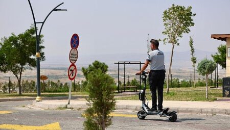 Kahveci Dağı’nda Scooterli Güvenlik Vazifelileri