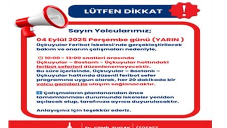 Perşembe günü feribot seferlerine üç saatlik orta